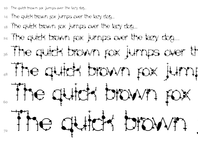 Mineral Oil Resources font waterfall