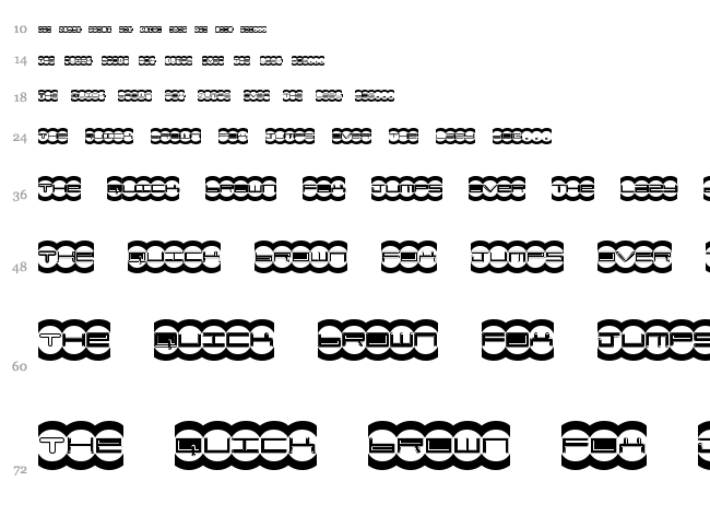 Mister Dope + Easy font waterfall