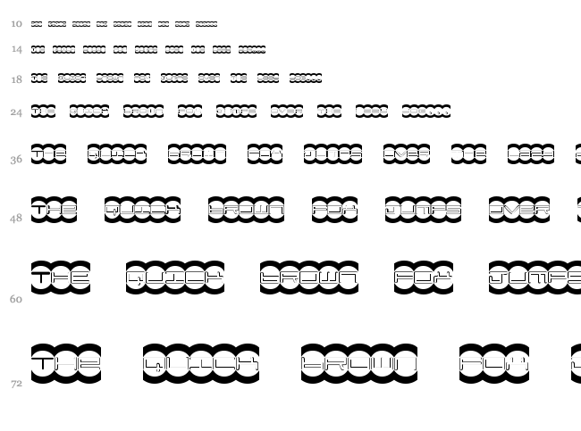 Mister Dope + Easy font waterfall