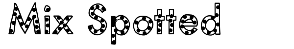Mix Spotted font
