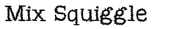 Mix Squiggle font preview