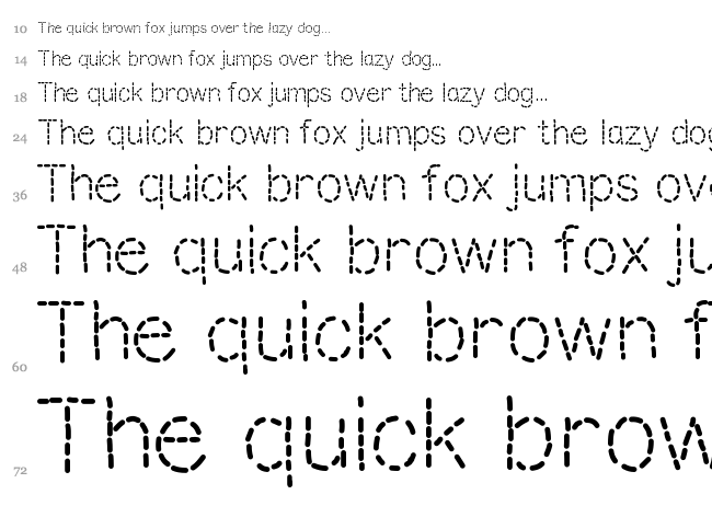 Mix Stitch font waterfall
