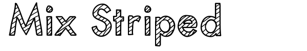 Mix Striped font