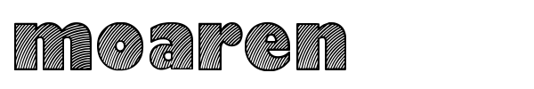 Moaren font