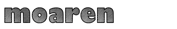 Moaren font preview