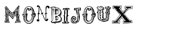 Monbijoux font