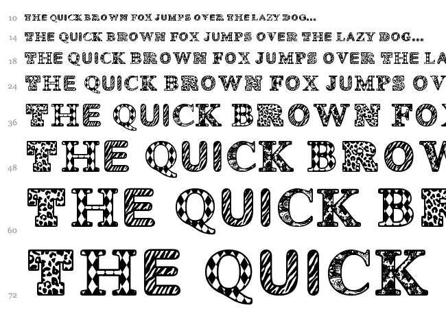 Monovirus font waterfall