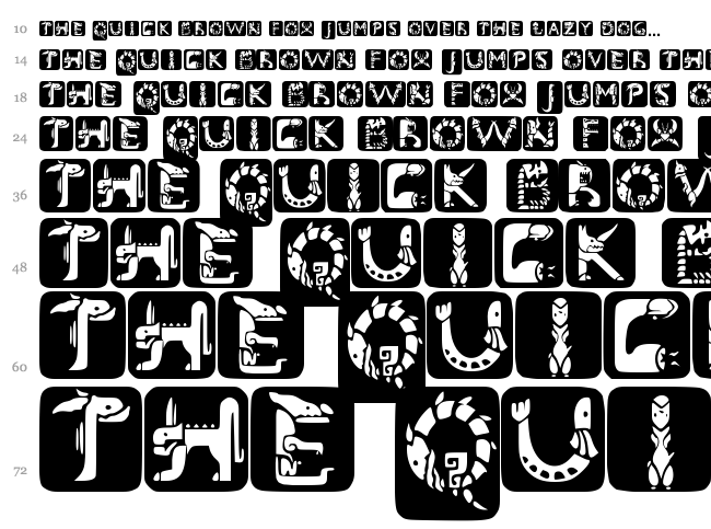 Monster Hunter font waterfall