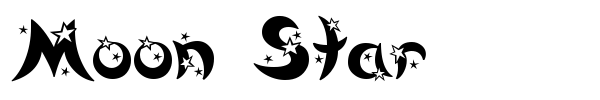 Moon Star font preview