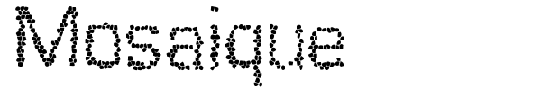 Mosaique font