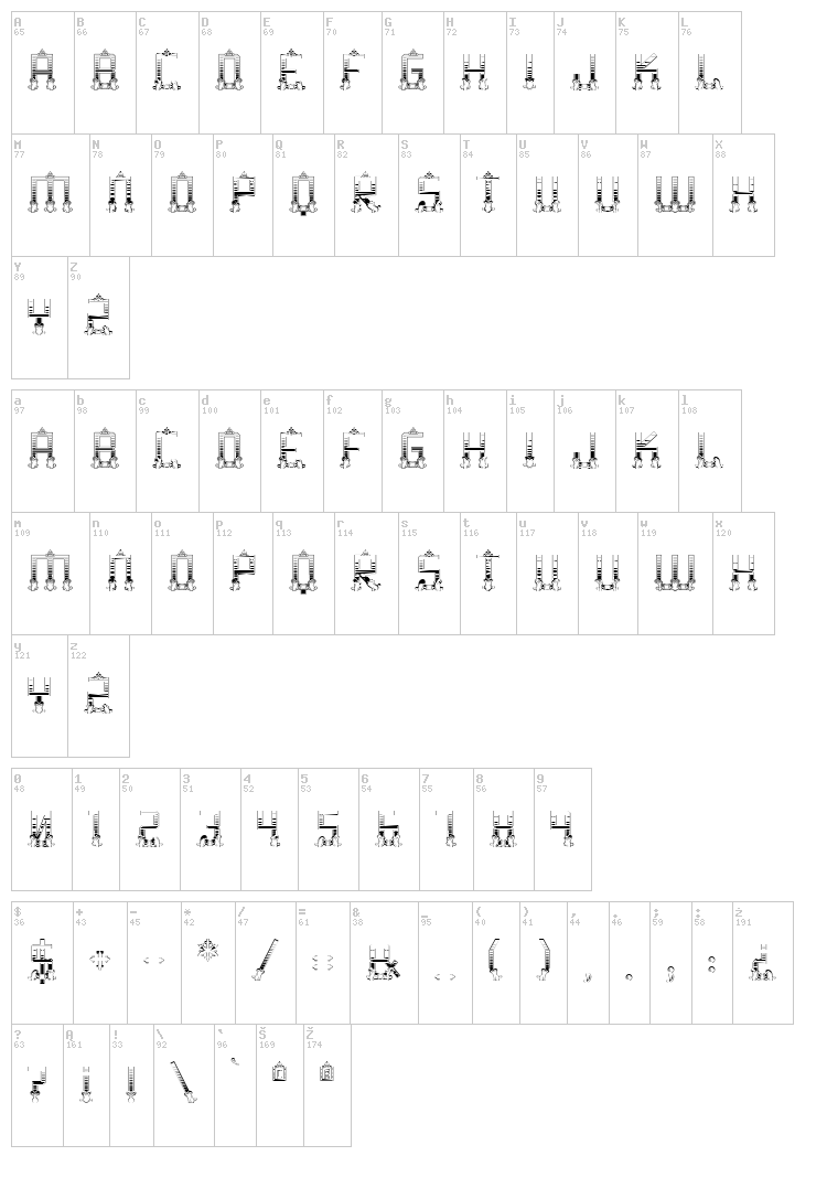 MS Valpara?so font map