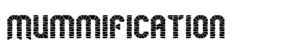 Mummification font
