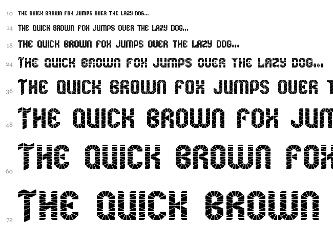 Mummification font waterfall
