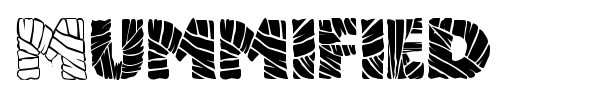 Mummified font