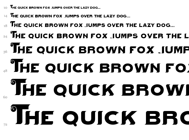Mystik Orbs font waterfall