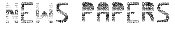 News papers ST font