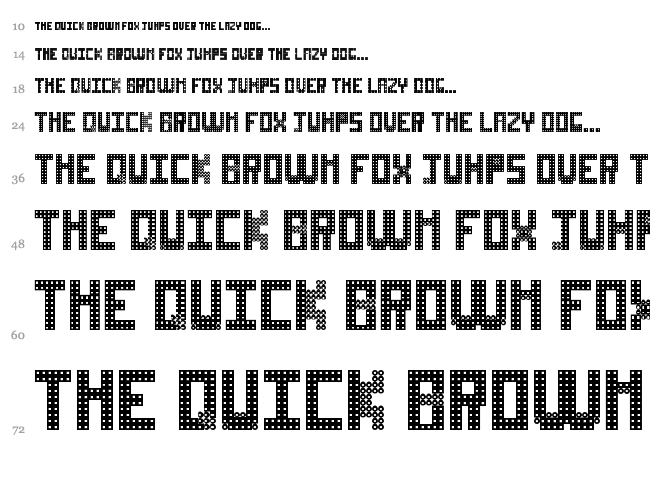 Non-Sticky Glue on Rulers font waterfall