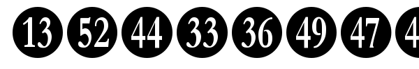 Numberpile font