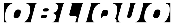 Obliquo font