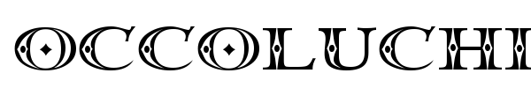 Occoluchi font