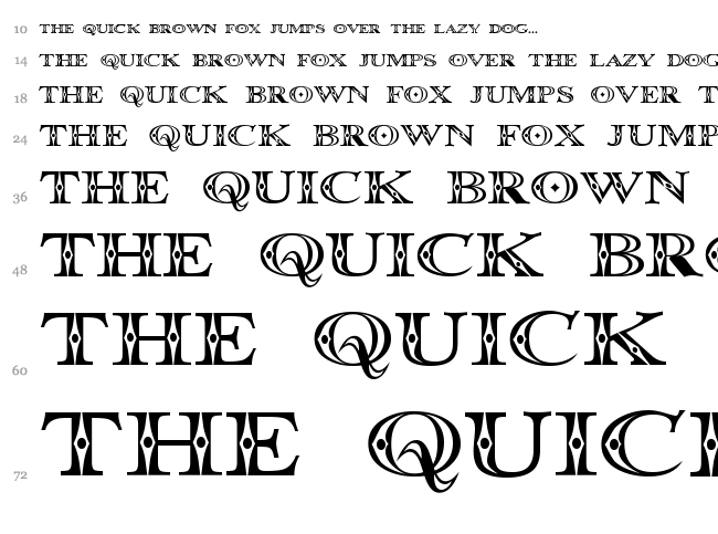 Occoluchi font waterfall