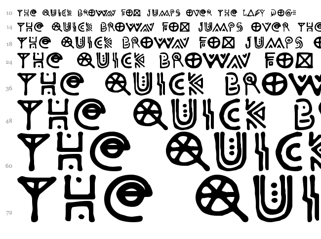 Odisea Astral font waterfall