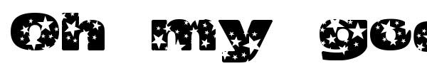 Oh my god stars ! font