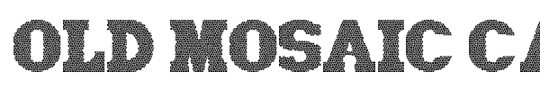 Old Mosaic Caps font