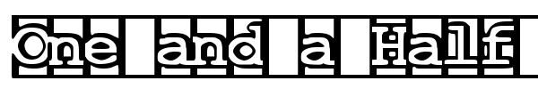 One and a Half Feet Under font