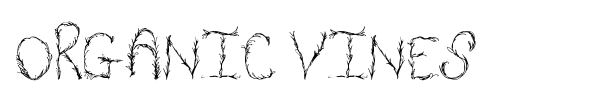 Organic Vines font