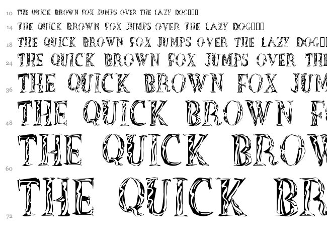 Out of Africa font waterfall