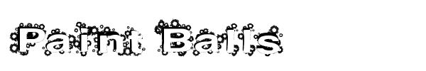 Paint Balls font
