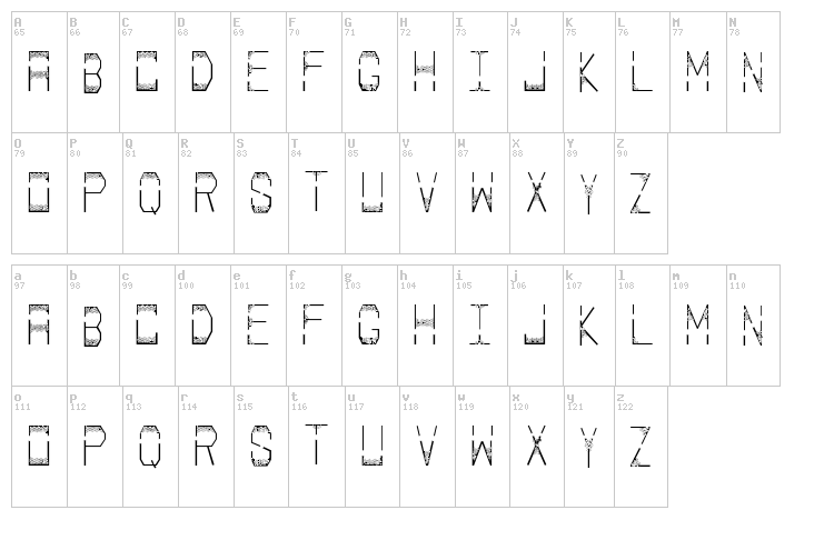 Palace font map