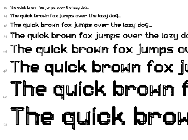 Patchcrack font waterfall