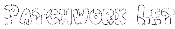 Patchwork Letter font