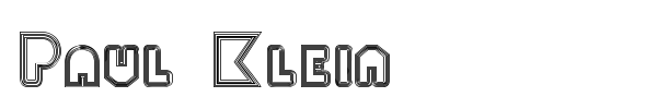 Paul Klein font preview