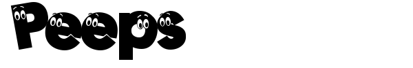 Peeps font preview