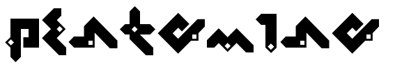 Pentomino font