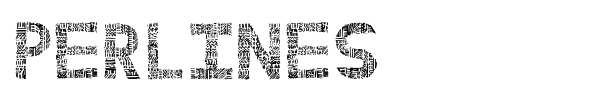 Perlines font preview