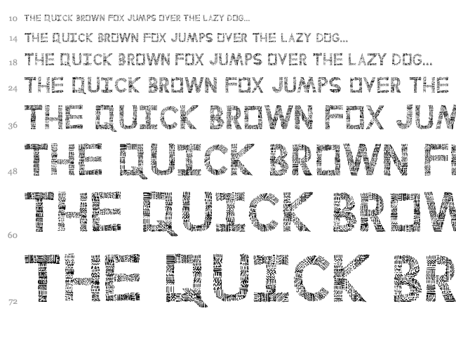 Perlines font waterfall