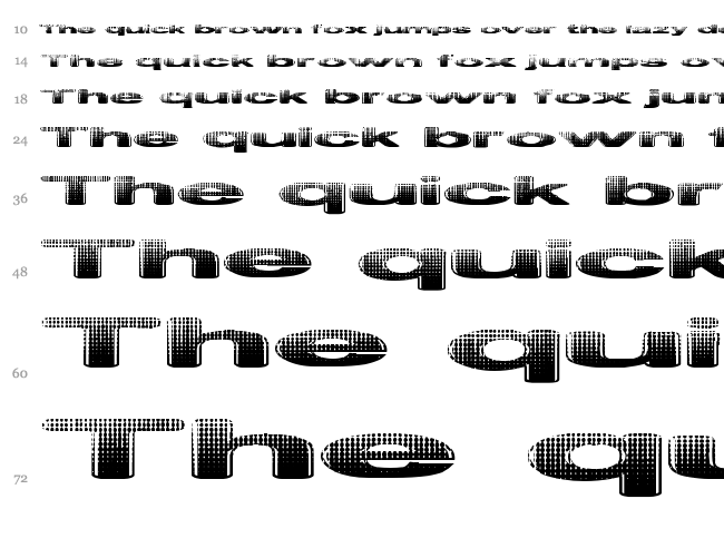 Philtered Phont font waterfall