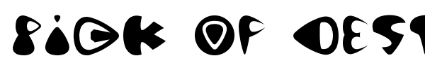 Pick of Destiny font