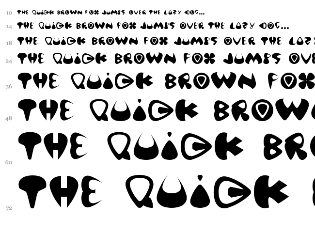 Pick of Destiny font waterfall