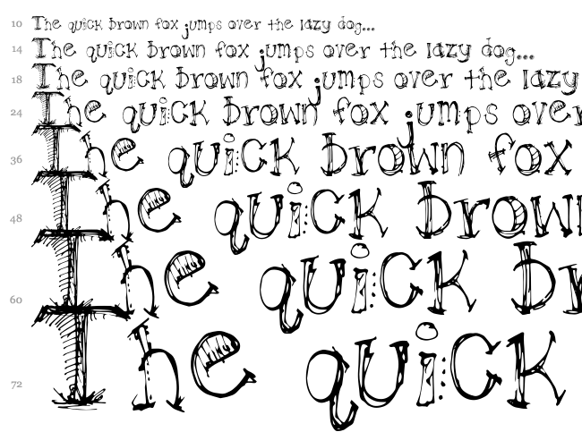 Pilot LLJ font waterfall
