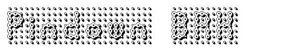 Pindown BRK font preview