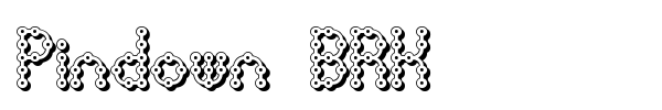 Pindown BRK font preview