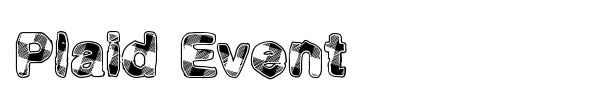 Plaid Event font