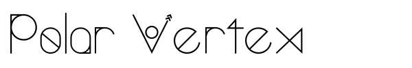 Polar Vertex font