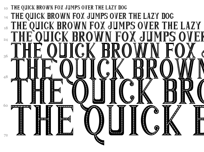 Pop & Jazz font waterfall