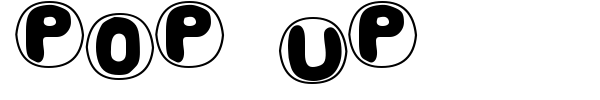 Pop Up font